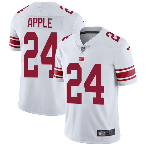 Nike Giants #24 Eli Apple White Men's Stitched NFL Vapor Untouchable Limited Jersey - Click Image to Close